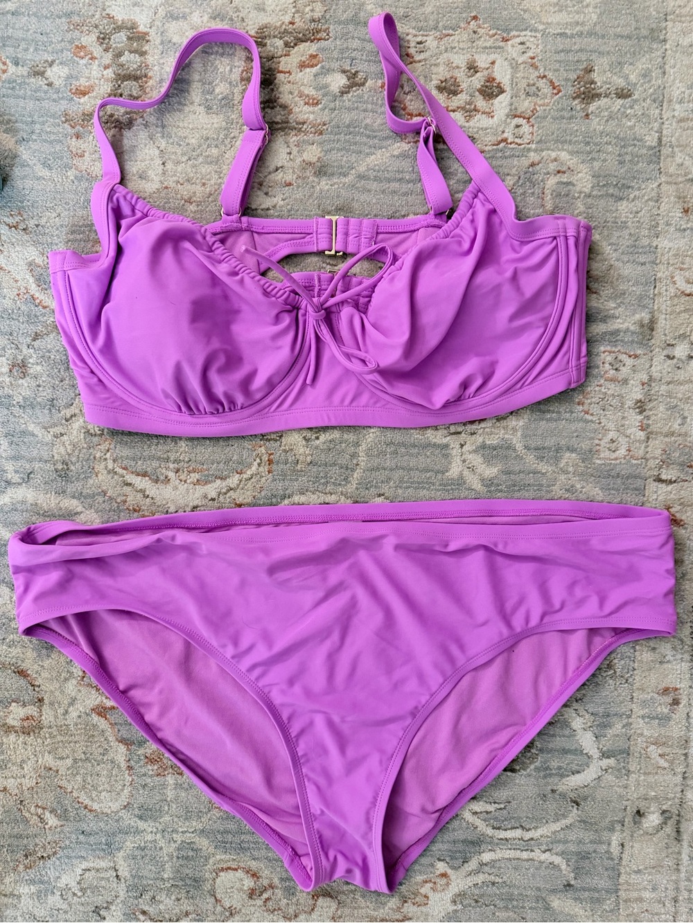 wild fable Bright Purple Underwire Bikini Set